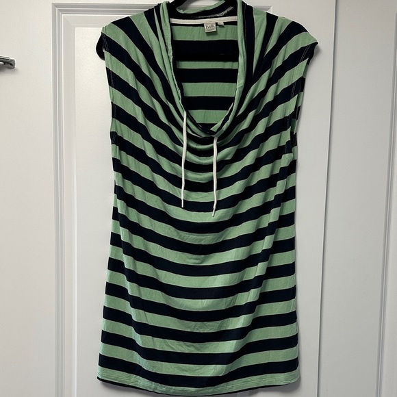 Twik Green and Black Striped Tank Top - Picture 1 of 4
